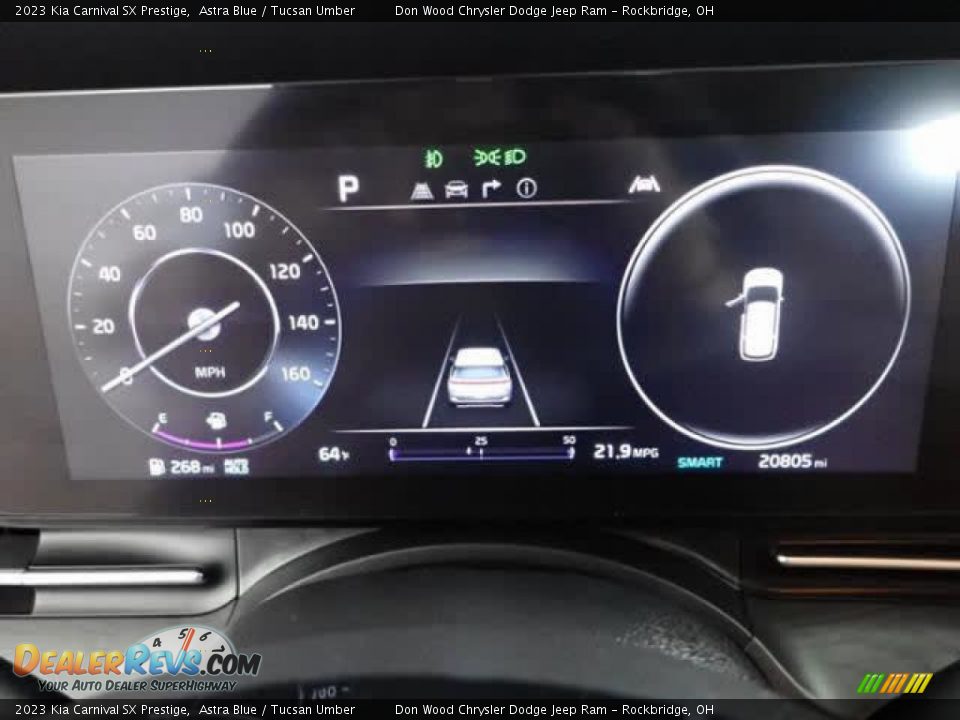 2023 Kia Carnival SX Prestige Astra Blue / Tucsan Umber Photo #22