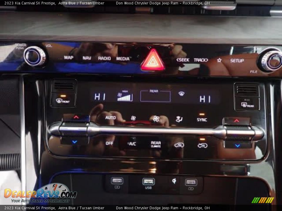 2023 Kia Carnival SX Prestige Astra Blue / Tucsan Umber Photo #23