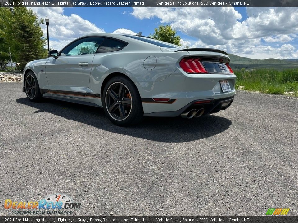 2021 Ford Mustang Mach 1 Fighter Jet Gray / Ebony/Recaro Leather Trimed Photo #16