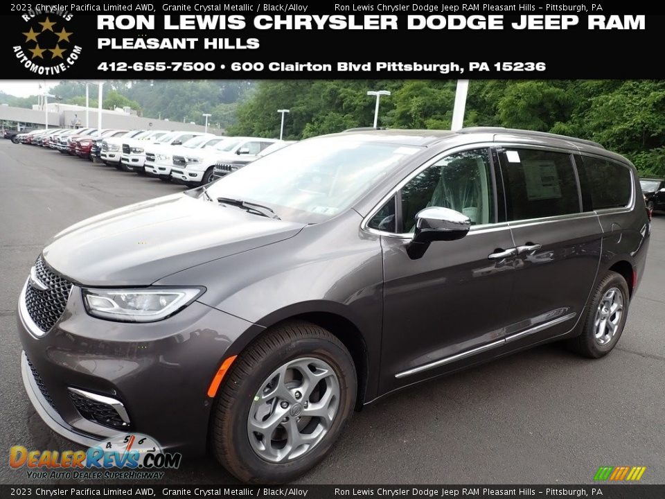 2023 Chrysler Pacifica Limited AWD Granite Crystal Metallic / Black/Alloy Photo #1