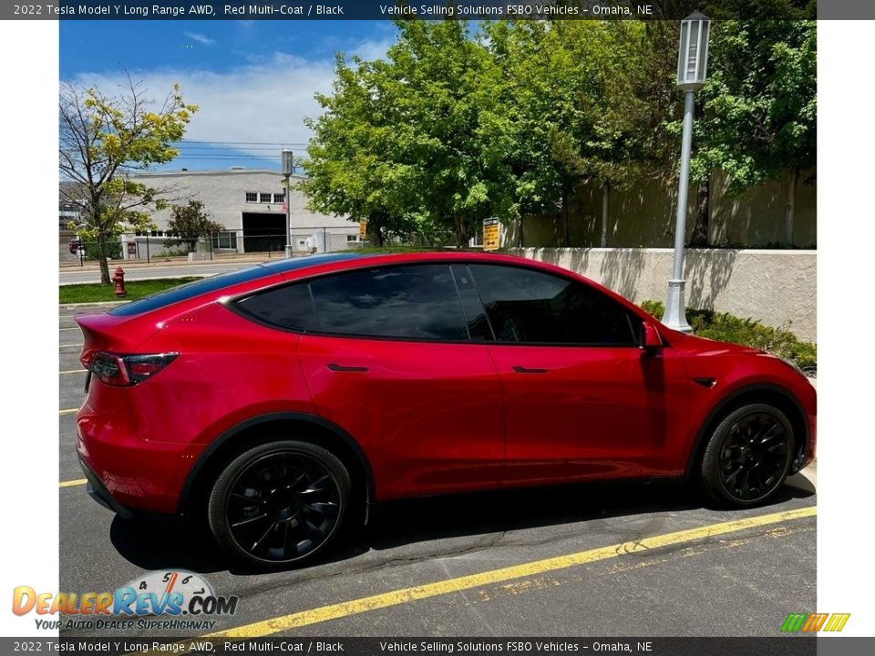 Red Multi-Coat 2022 Tesla Model Y Long Range AWD Photo #8