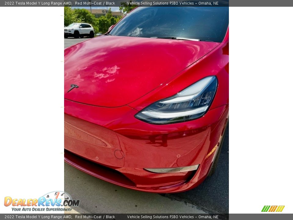 2022 Tesla Model Y Long Range AWD Red Multi-Coat / Black Photo #9