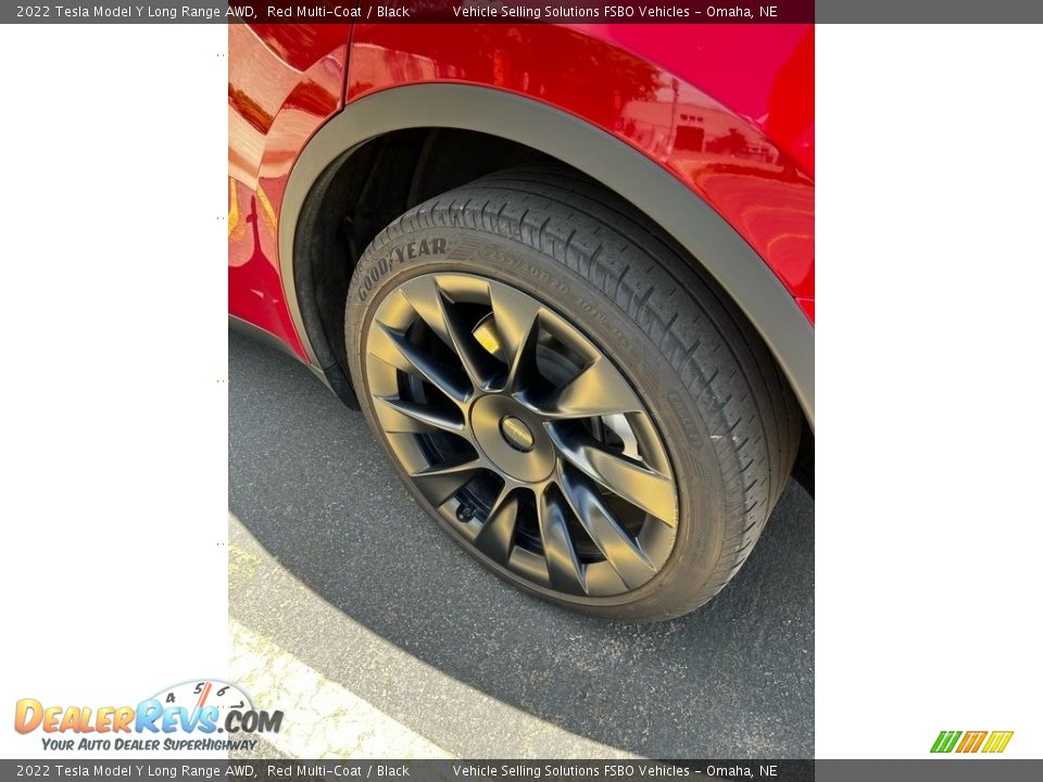 2022 Tesla Model Y Long Range AWD Red Multi-Coat / Black Photo #22