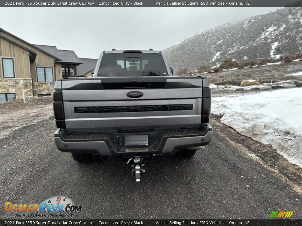 2021 Ford F350 Super Duty Lariat Crew Cab 4x4 Carbonized Gray / Black Photo #5