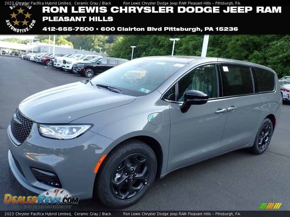 2023 Chrysler Pacifica Hybrid Limited Ceramic Gray / Black Photo #1