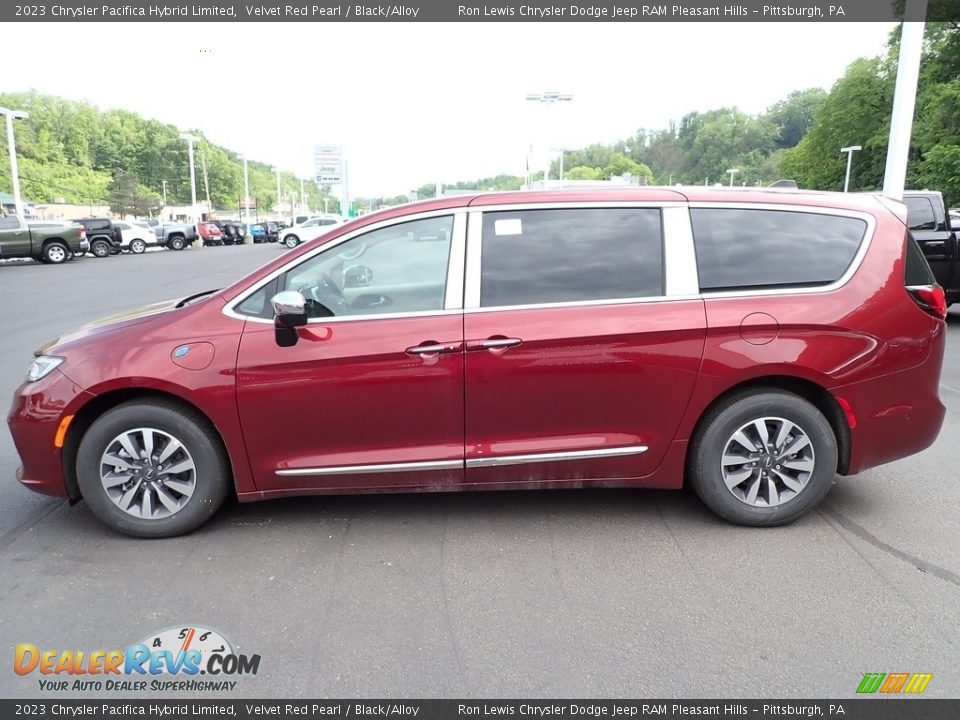 Velvet Red Pearl 2023 Chrysler Pacifica Hybrid Limited Photo #2