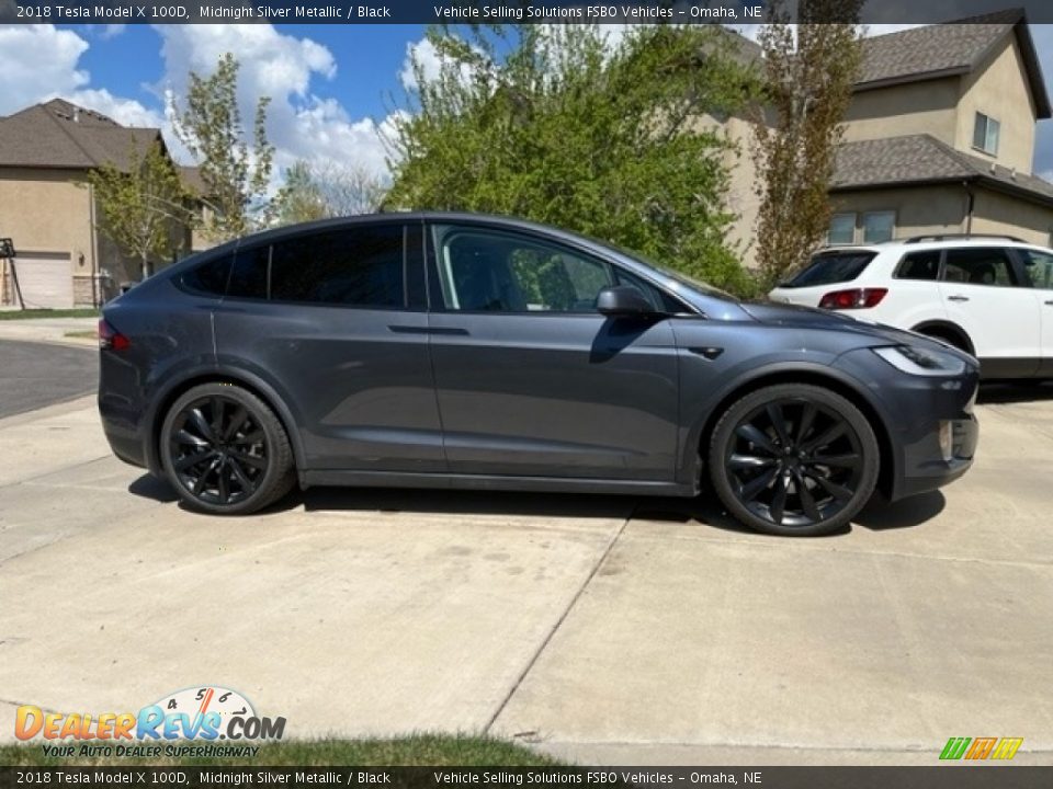 Midnight Silver Metallic 2018 Tesla Model X 100D Photo #3