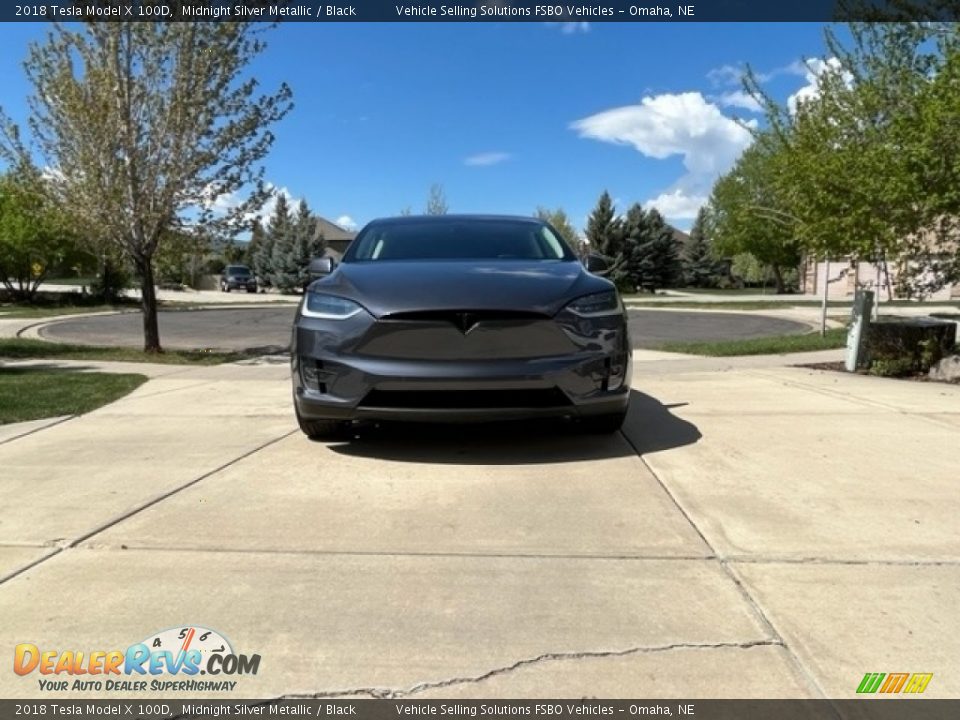 2018 Tesla Model X 100D Midnight Silver Metallic / Black Photo #4
