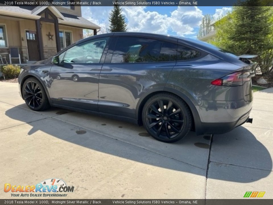 2018 Tesla Model X 100D Midnight Silver Metallic / Black Photo #17