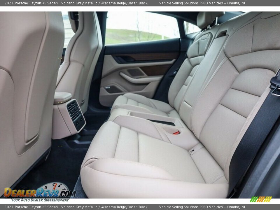 Rear Seat of 2021 Porsche Taycan 4S Sedan Photo #4