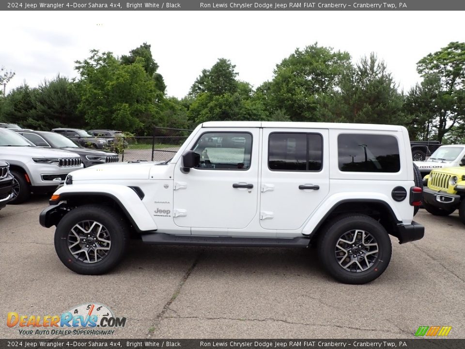 Bright White 2024 Jeep Wrangler 4-Door Sahara 4x4 Photo #2