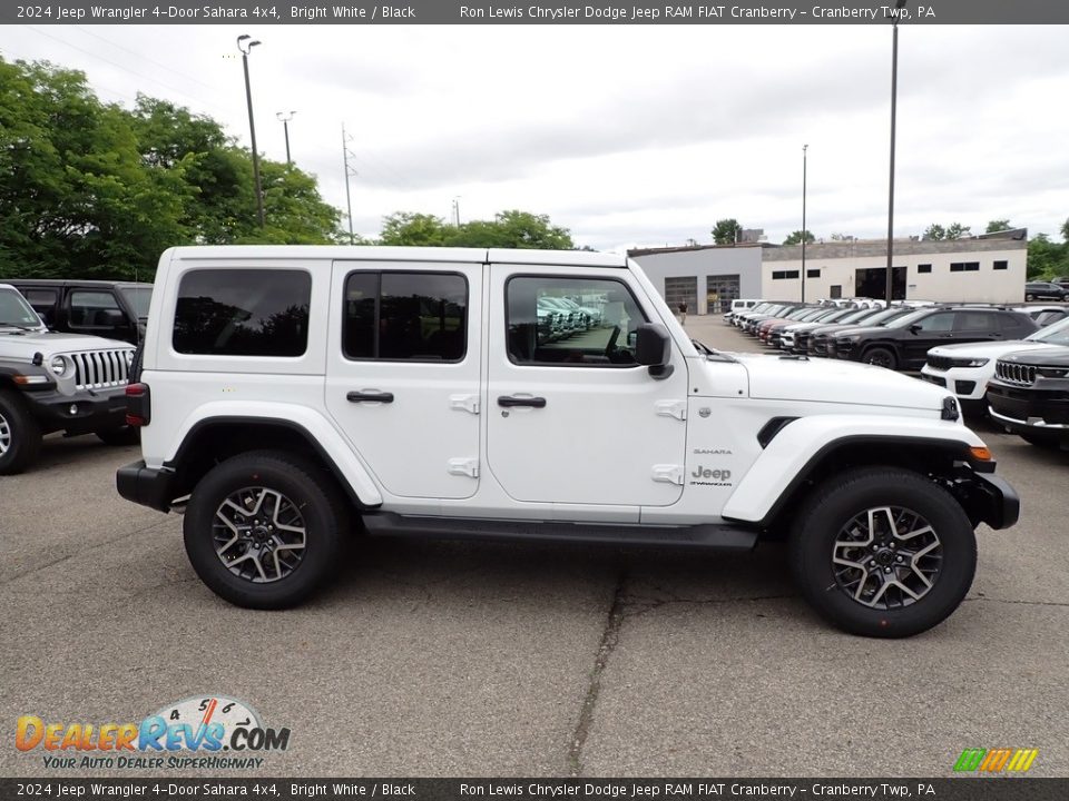 Bright White 2024 Jeep Wrangler 4-Door Sahara 4x4 Photo #6