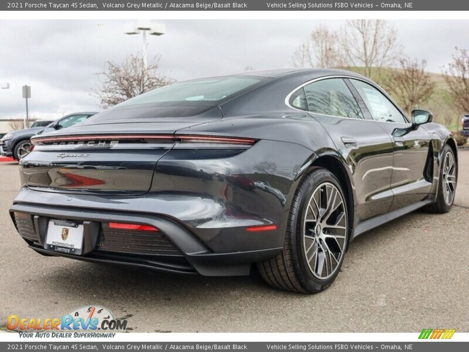 Volcano Grey Metallic 2021 Porsche Taycan 4S Sedan Photo #13