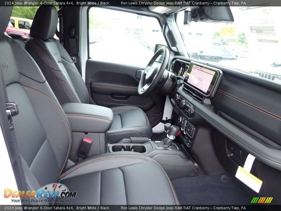 Black Interior - 2024 Jeep Wrangler 4-Door Sahara 4x4 Photo #10
