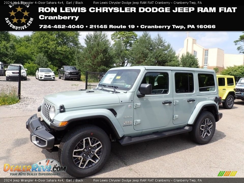 2024 Jeep Wrangler 4-Door Sahara 4x4 Earl / Black Photo #1