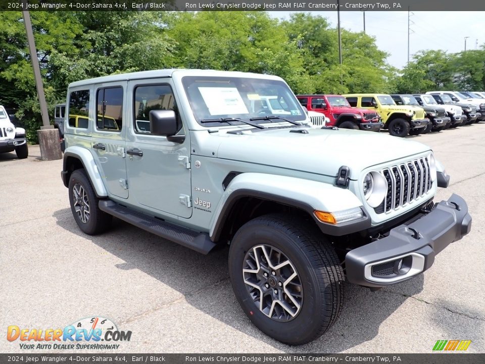 2024 Jeep Wrangler 4-Door Sahara 4x4 Earl / Black Photo #7