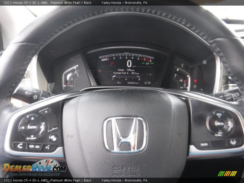 2021 Honda CR-V EX-L AWD Platinum White Pearl / Black Photo #26