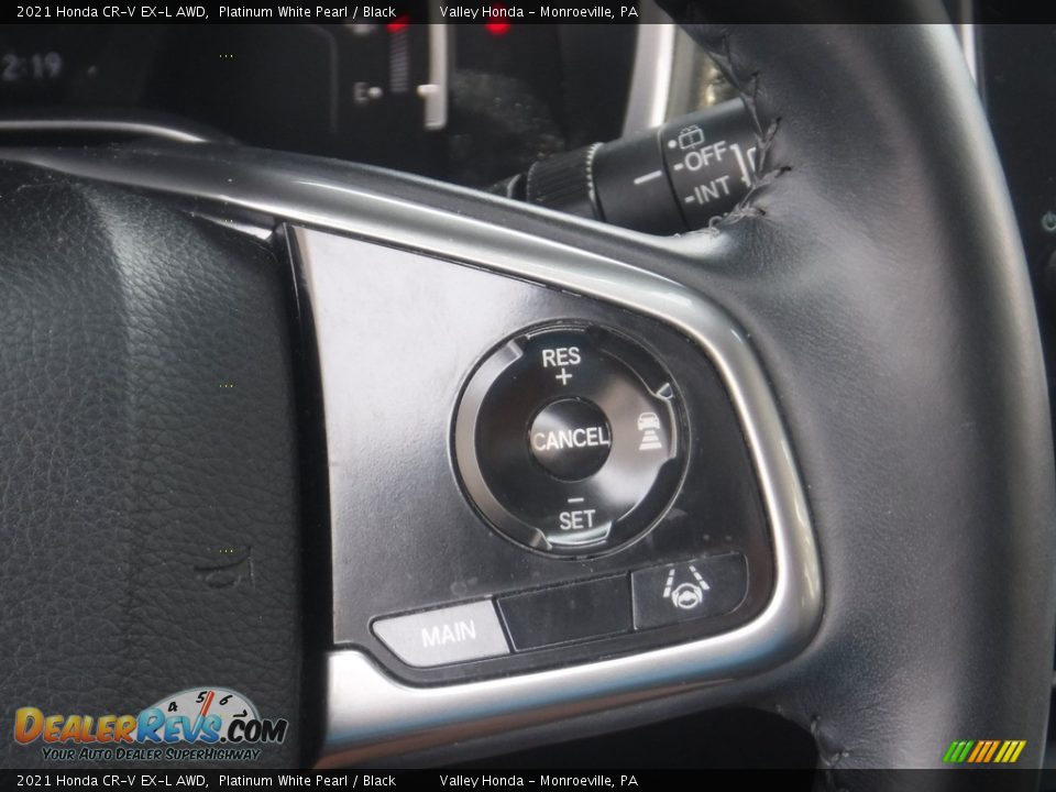 2021 Honda CR-V EX-L AWD Platinum White Pearl / Black Photo #28