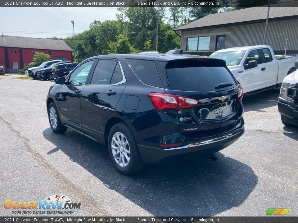 2021 Chevrolet Equinox LT AWD Midnight Blue Metallic / Jet Black Photo #3