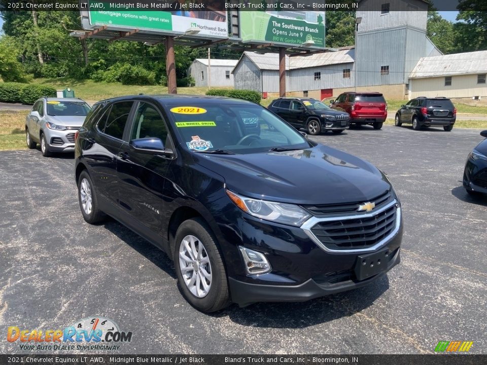 2021 Chevrolet Equinox LT AWD Midnight Blue Metallic / Jet Black Photo #6