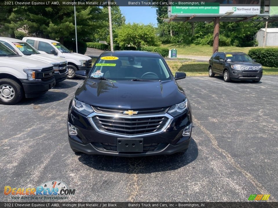 2021 Chevrolet Equinox LT AWD Midnight Blue Metallic / Jet Black Photo #7