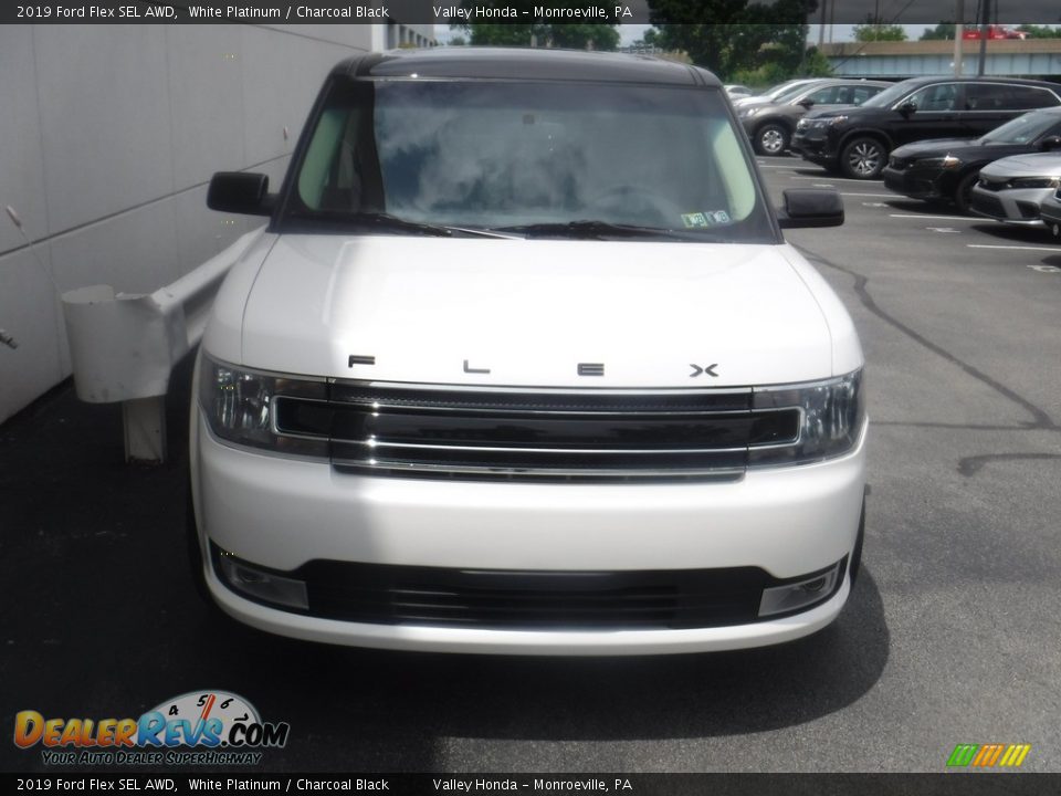 2019 Ford Flex SEL AWD White Platinum / Charcoal Black Photo #5