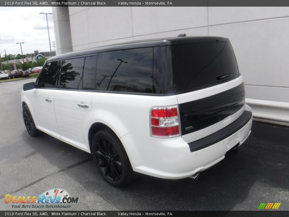 2019 Ford Flex SEL AWD White Platinum / Charcoal Black Photo #11