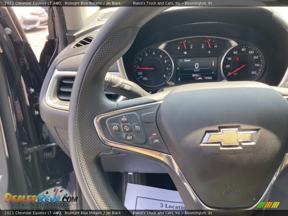 2021 Chevrolet Equinox LT AWD Midnight Blue Metallic / Jet Black Photo #22