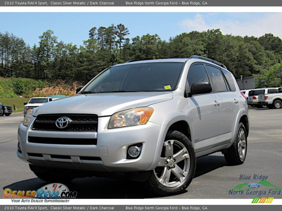 2010 Toyota RAV4 Sport Classic Silver Metallic / Dark Charcoal Photo #1