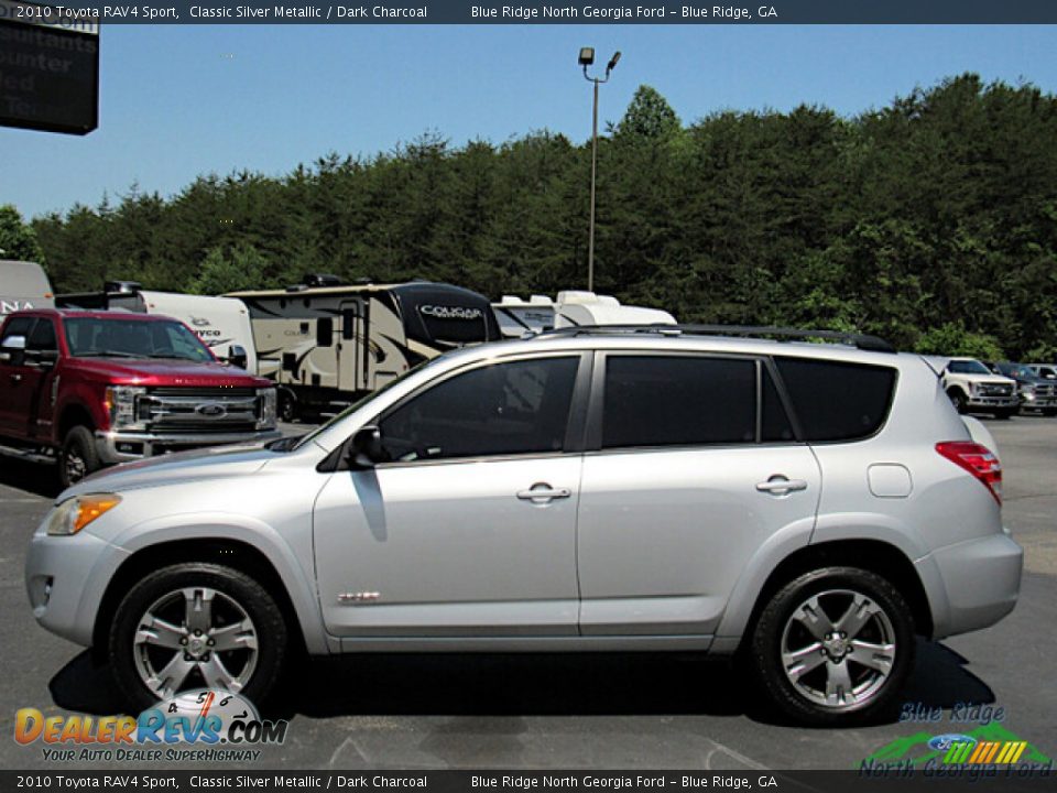 2010 Toyota RAV4 Sport Classic Silver Metallic / Dark Charcoal Photo #2