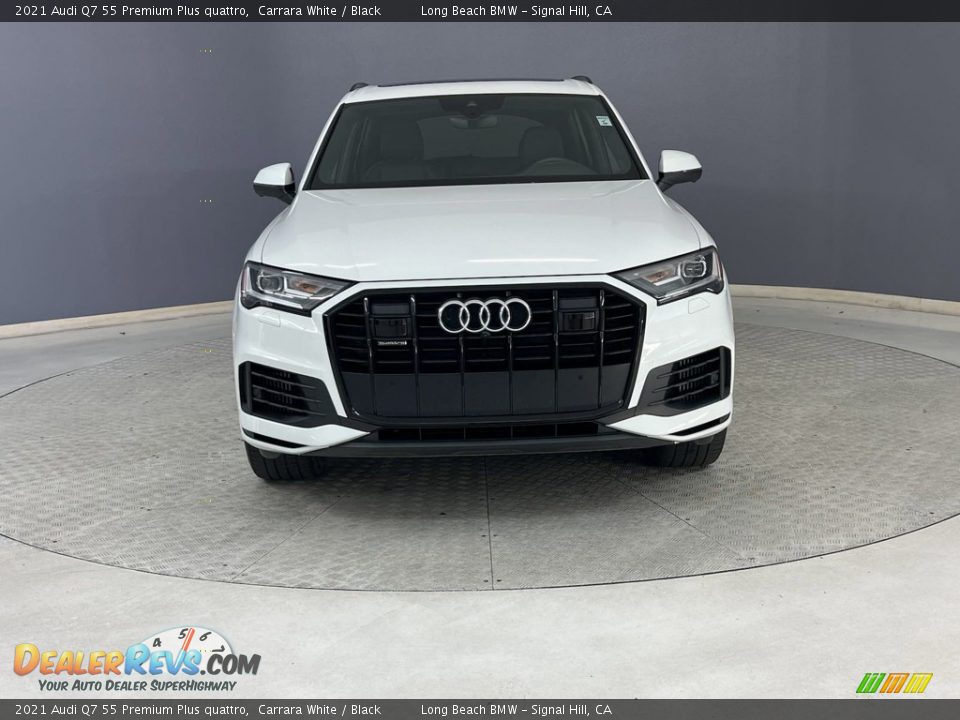 2021 Audi Q7 55 Premium Plus quattro Carrara White / Black Photo #2