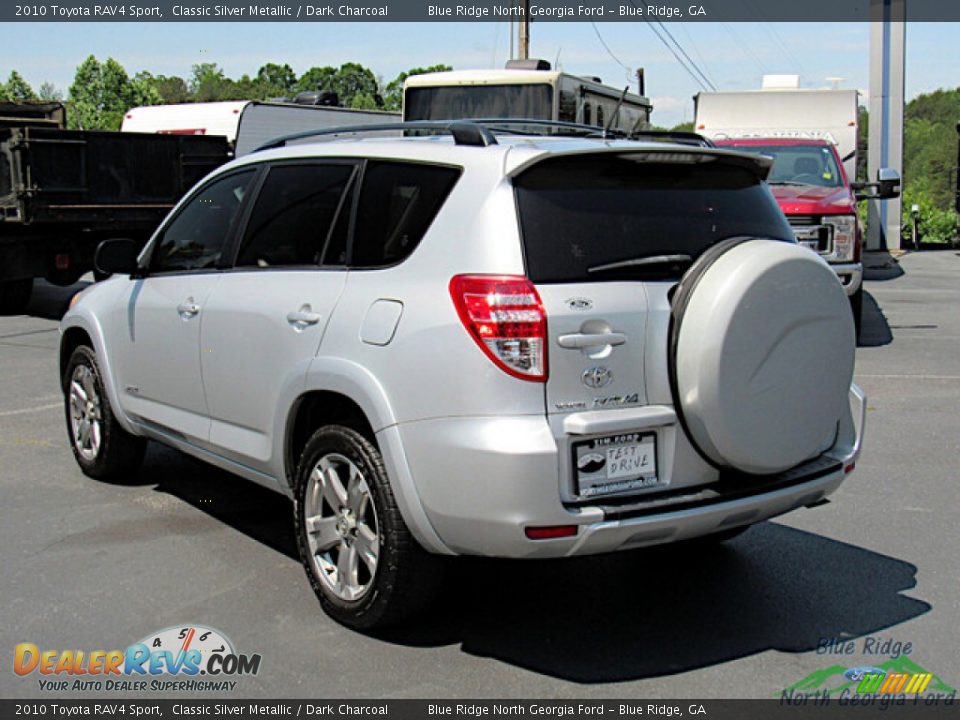 2010 Toyota RAV4 Sport Classic Silver Metallic / Dark Charcoal Photo #3