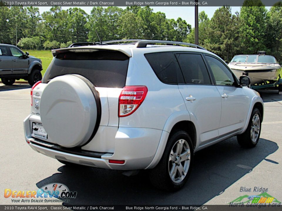 2010 Toyota RAV4 Sport Classic Silver Metallic / Dark Charcoal Photo #5