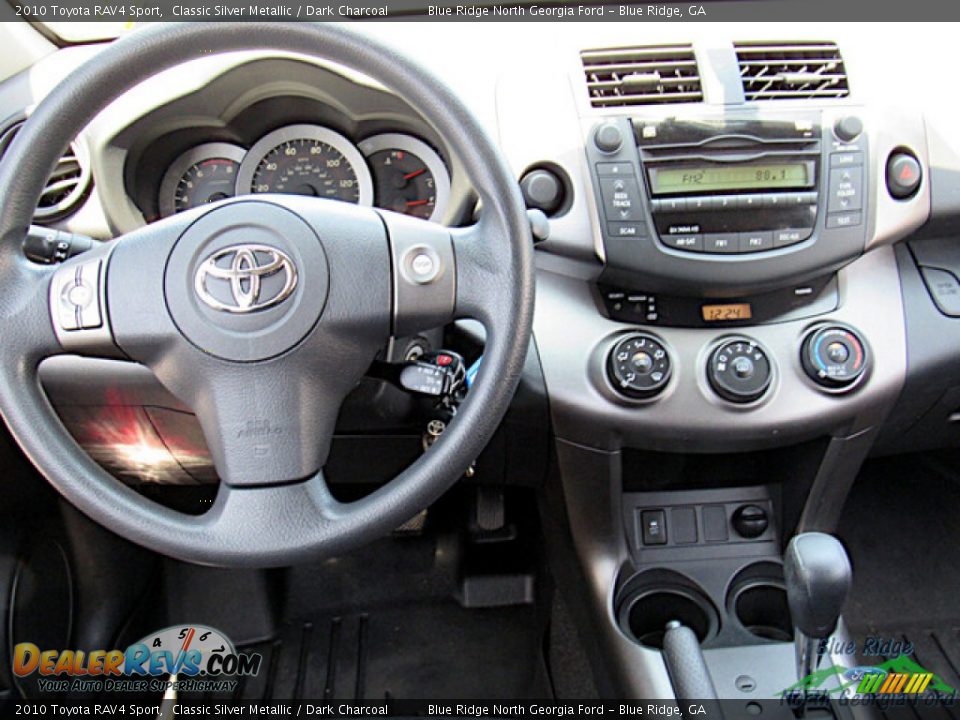 2010 Toyota RAV4 Sport Classic Silver Metallic / Dark Charcoal Photo #15