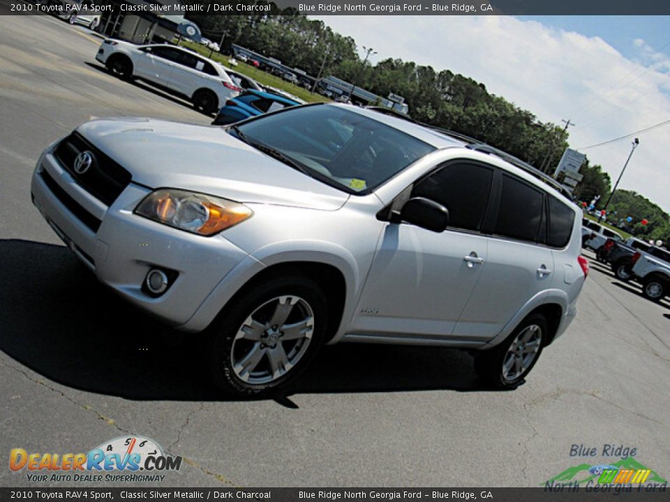 2010 Toyota RAV4 Sport Classic Silver Metallic / Dark Charcoal Photo #24