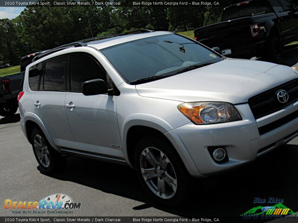 2010 Toyota RAV4 Sport Classic Silver Metallic / Dark Charcoal Photo #25