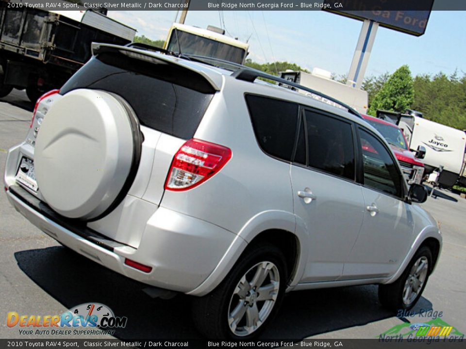 2010 Toyota RAV4 Sport Classic Silver Metallic / Dark Charcoal Photo #26