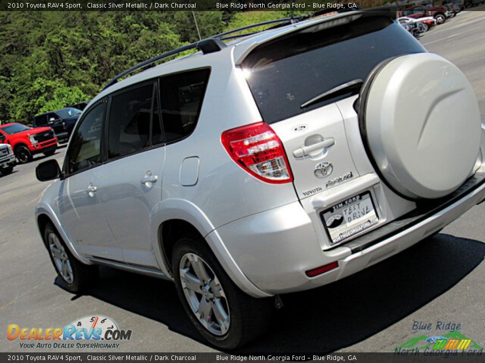 2010 Toyota RAV4 Sport Classic Silver Metallic / Dark Charcoal Photo #27