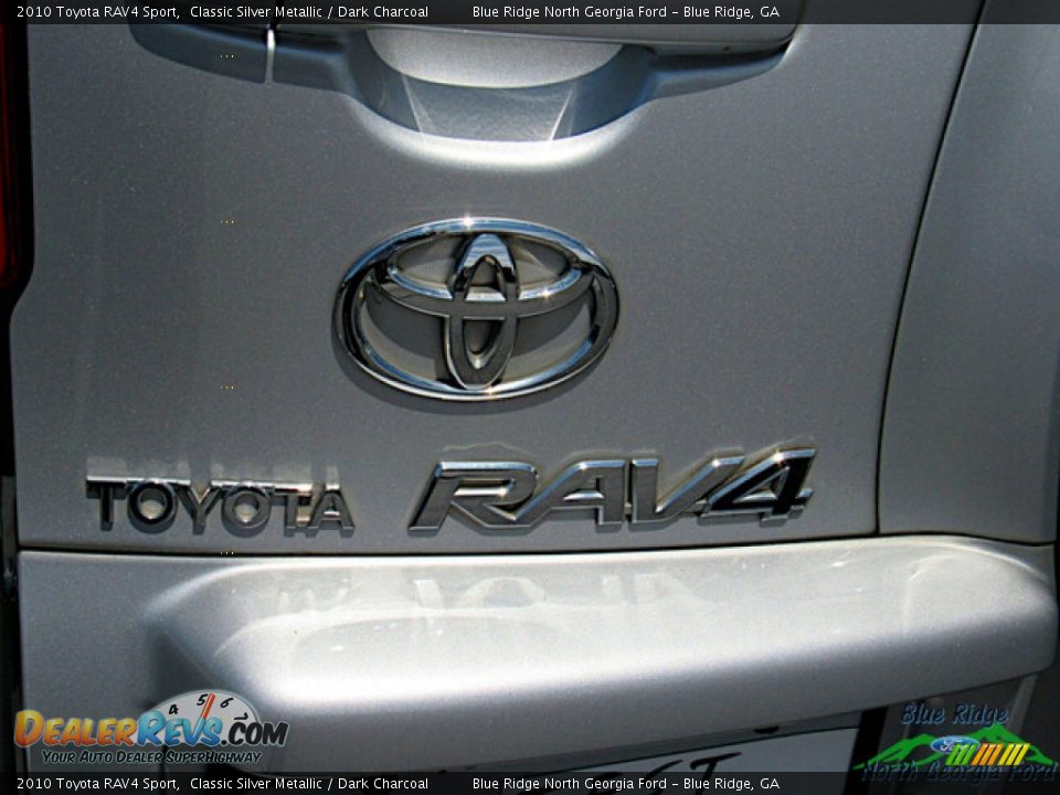 2010 Toyota RAV4 Sport Classic Silver Metallic / Dark Charcoal Photo #28