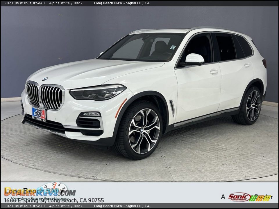 2021 BMW X5 sDrive40i Alpine White / Black Photo #1