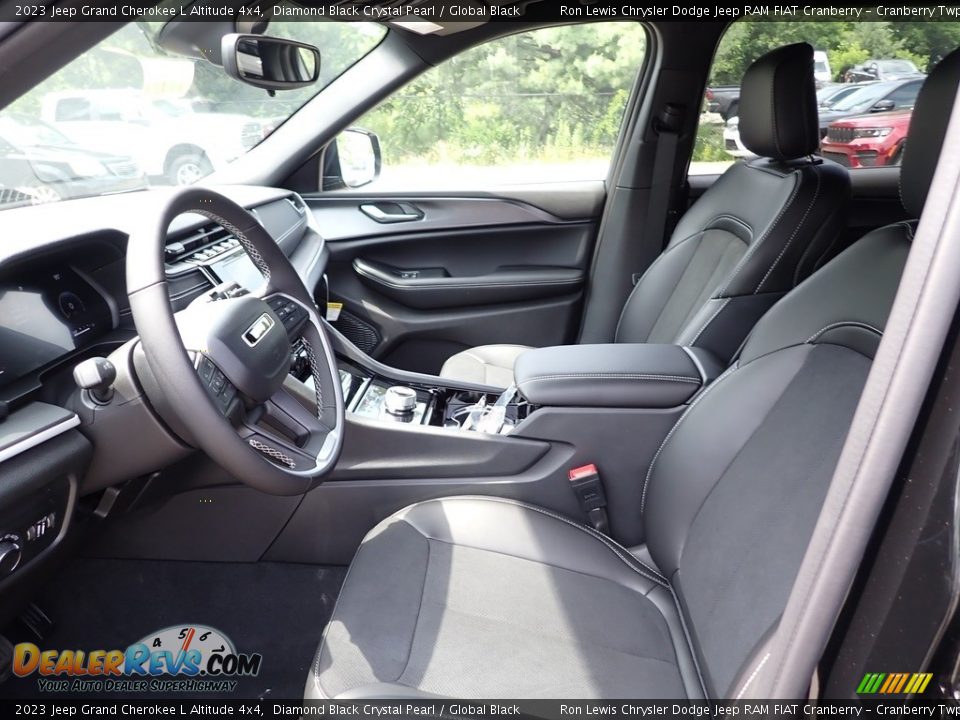 2023 Jeep Grand Cherokee L Altitude 4x4 Diamond Black Crystal Pearl / Global Black Photo #14