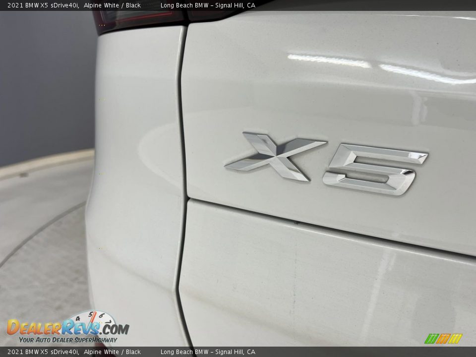 2021 BMW X5 sDrive40i Alpine White / Black Photo #15