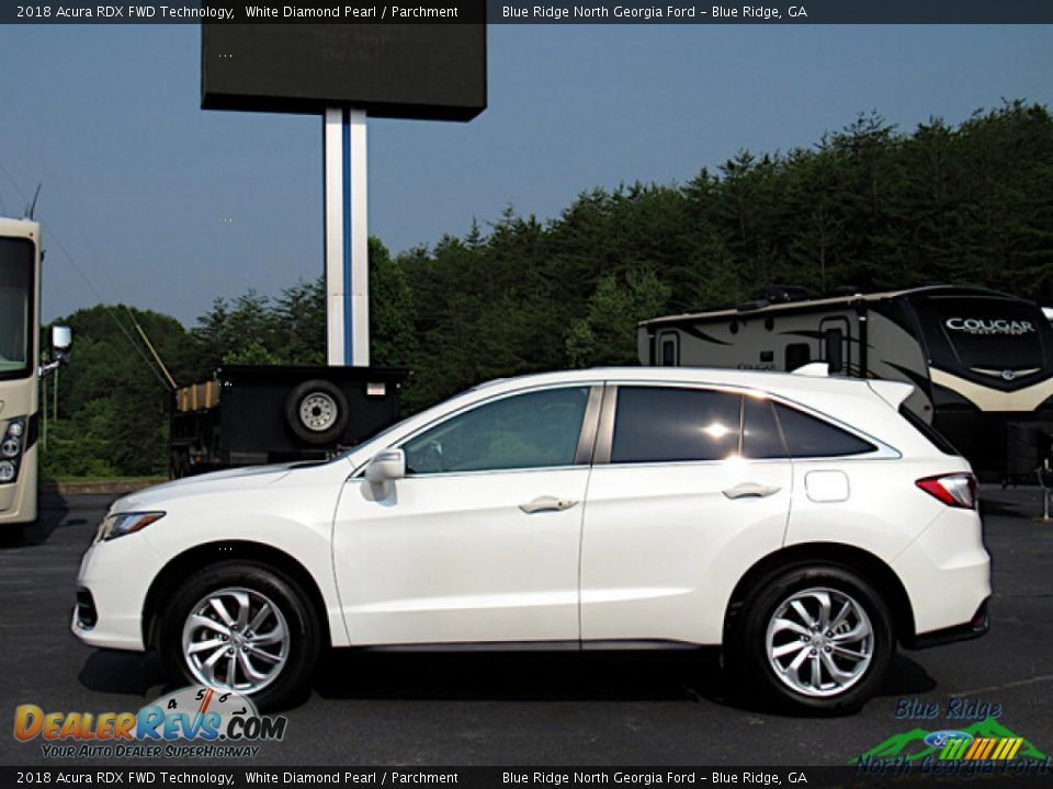 2018 Acura RDX FWD Technology White Diamond Pearl / Parchment Photo #2