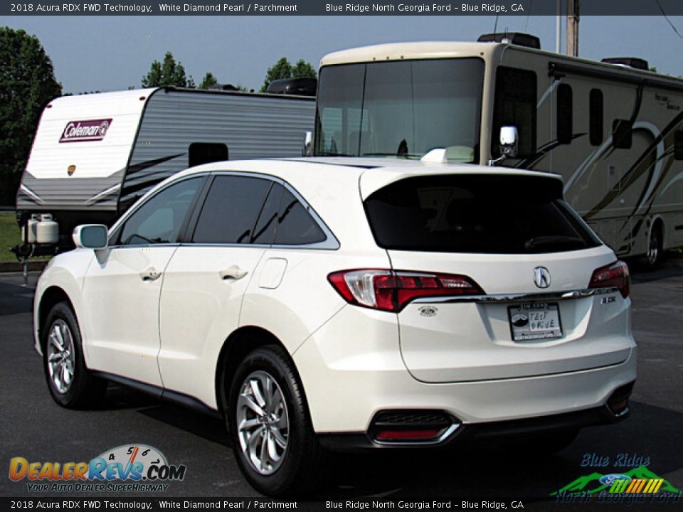 2018 Acura RDX FWD Technology White Diamond Pearl / Parchment Photo #3