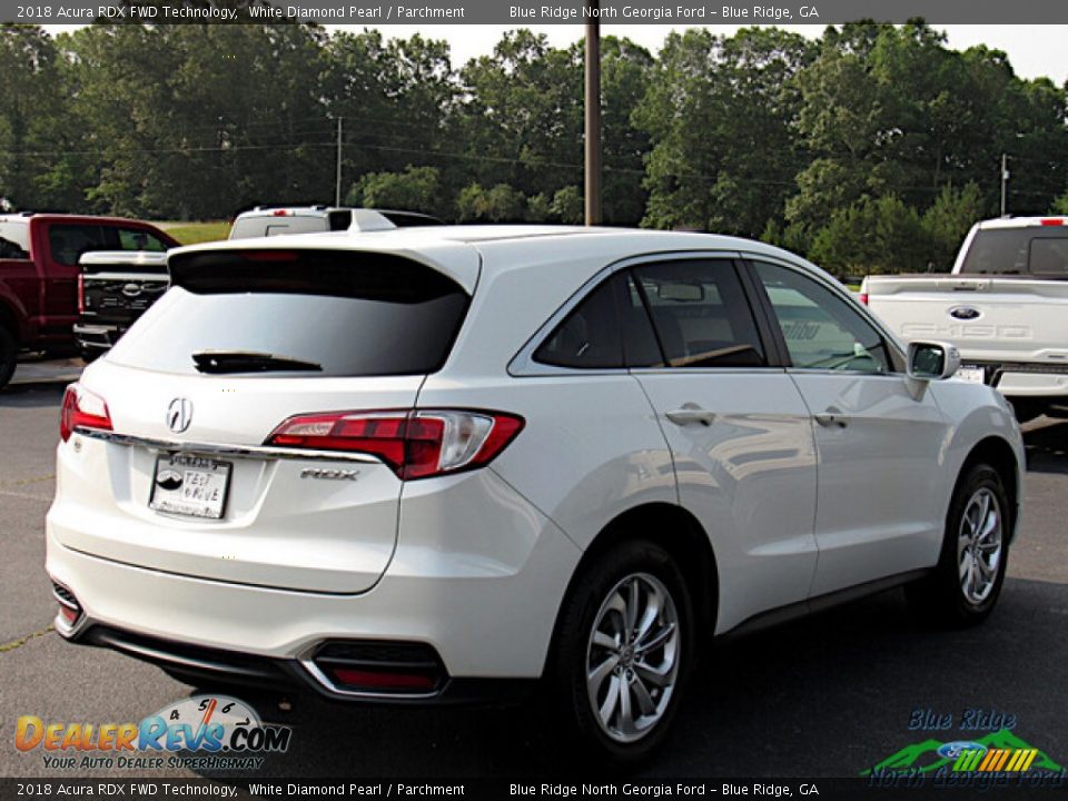 2018 Acura RDX FWD Technology White Diamond Pearl / Parchment Photo #5