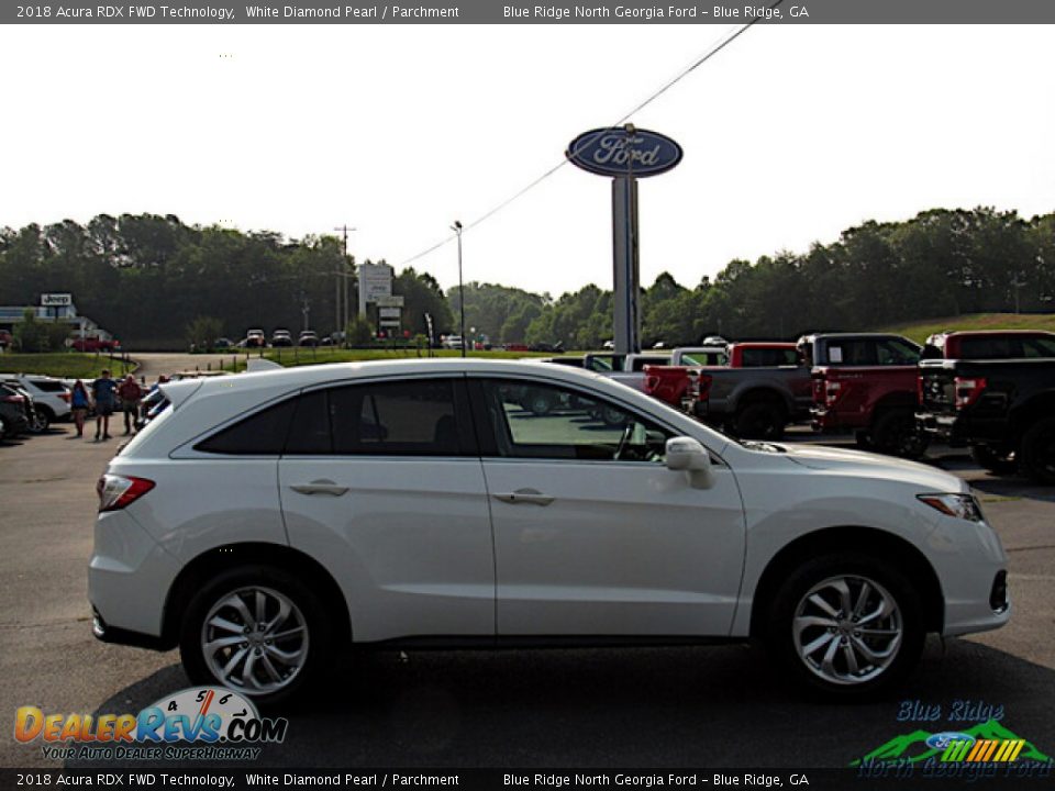 2018 Acura RDX FWD Technology White Diamond Pearl / Parchment Photo #6