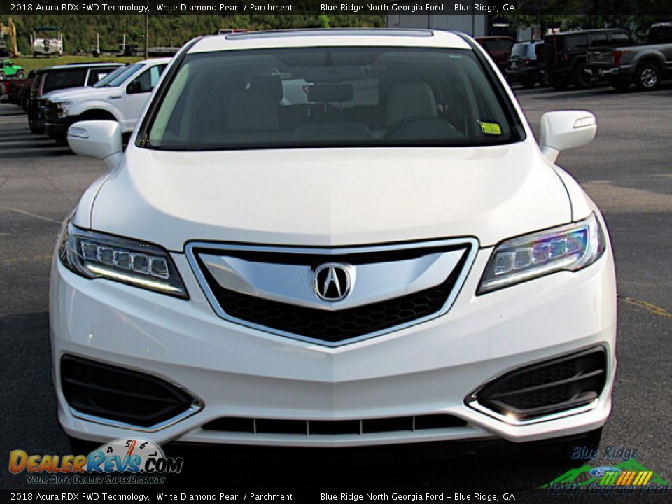 2018 Acura RDX FWD Technology White Diamond Pearl / Parchment Photo #8