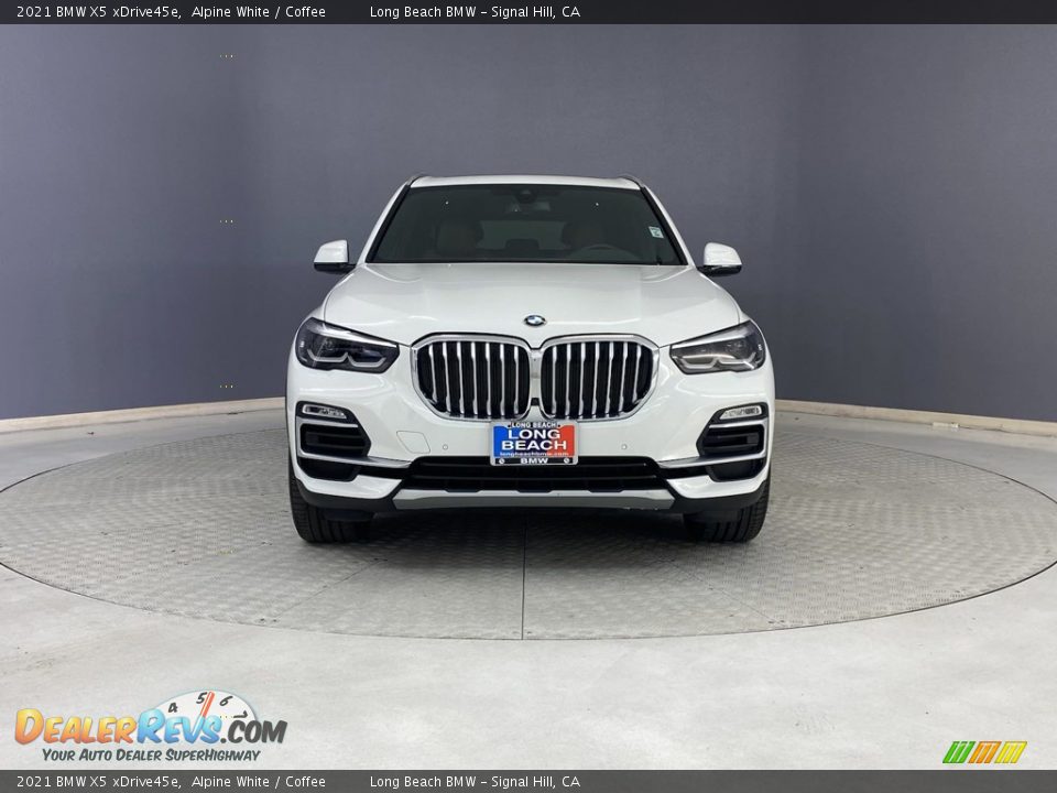 2021 BMW X5 xDrive45e Alpine White / Coffee Photo #2