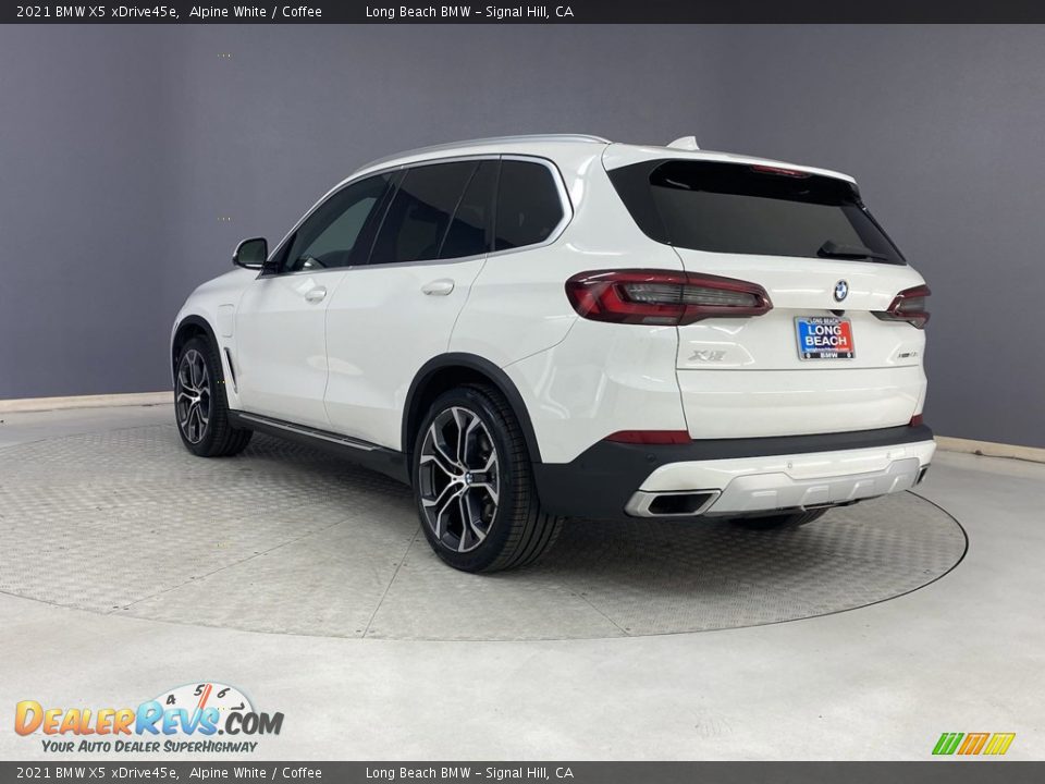 2021 BMW X5 xDrive45e Alpine White / Coffee Photo #3