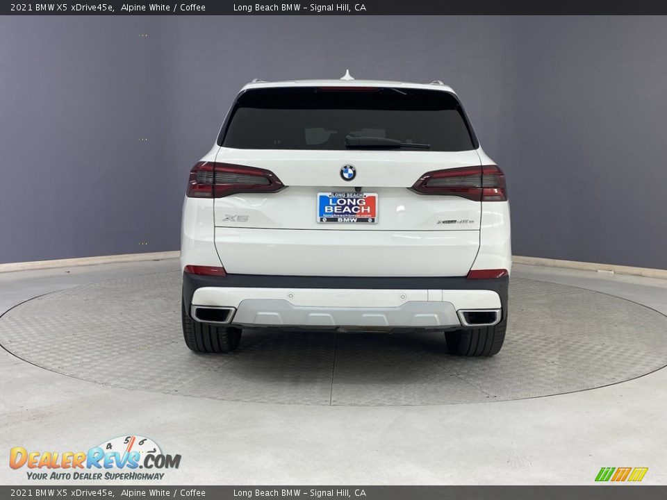 2021 BMW X5 xDrive45e Alpine White / Coffee Photo #4